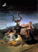 Francisco de goya y Lucientes Witches- Sabbath oil painting artist